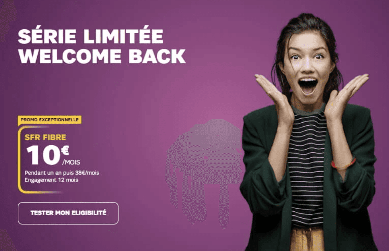 Promo box internet : SFR propose la fibre pour 10€ par mois