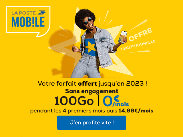 offre limitee forfait mobile la poste mobile