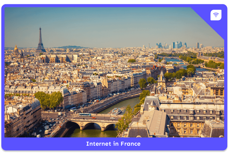 How to access the internet in France ?
