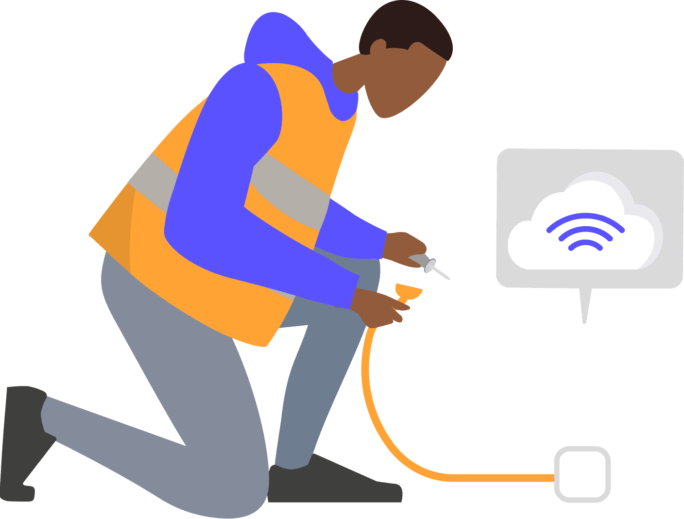 installation et raccordement fibre Orange